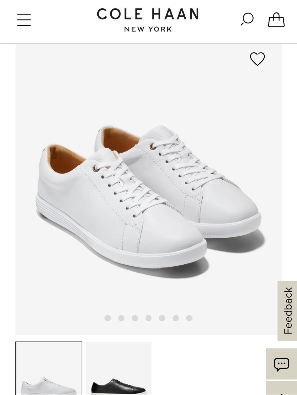 Cole Haan White Crosscourt Sneakers - Picture 7 of 9